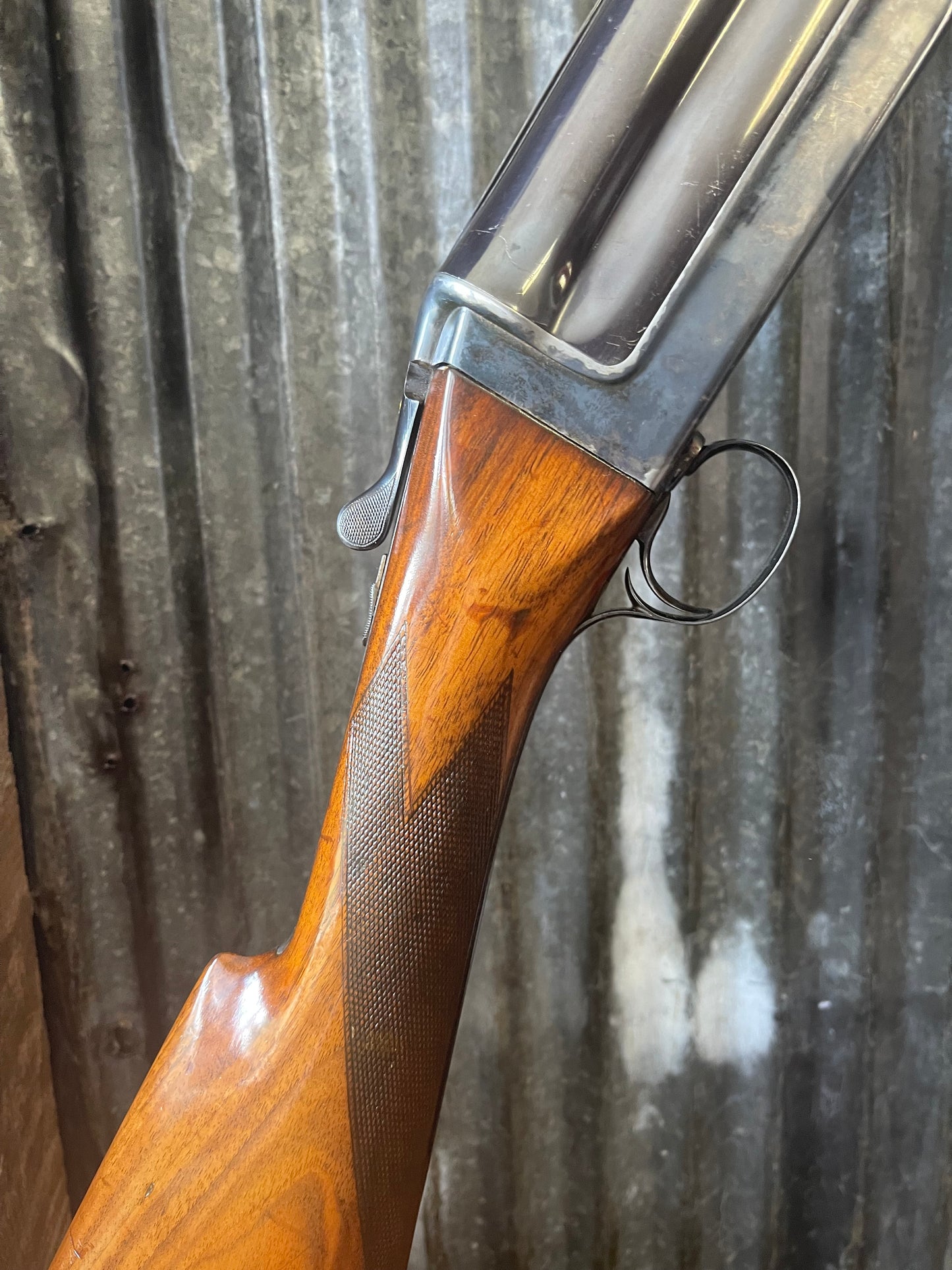 Exceptional 1950s Cosmi Brevettato Special-Order 12 Gauge – Three-Barrel Set – Case-Hardened Receiver – English Straight-Hand Stock – Original Fitted Case – Robert Foman Provenance