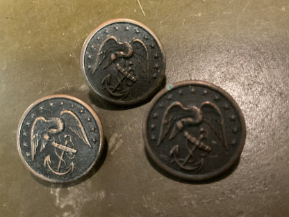 Civil War Era US Navy Coat Buttons