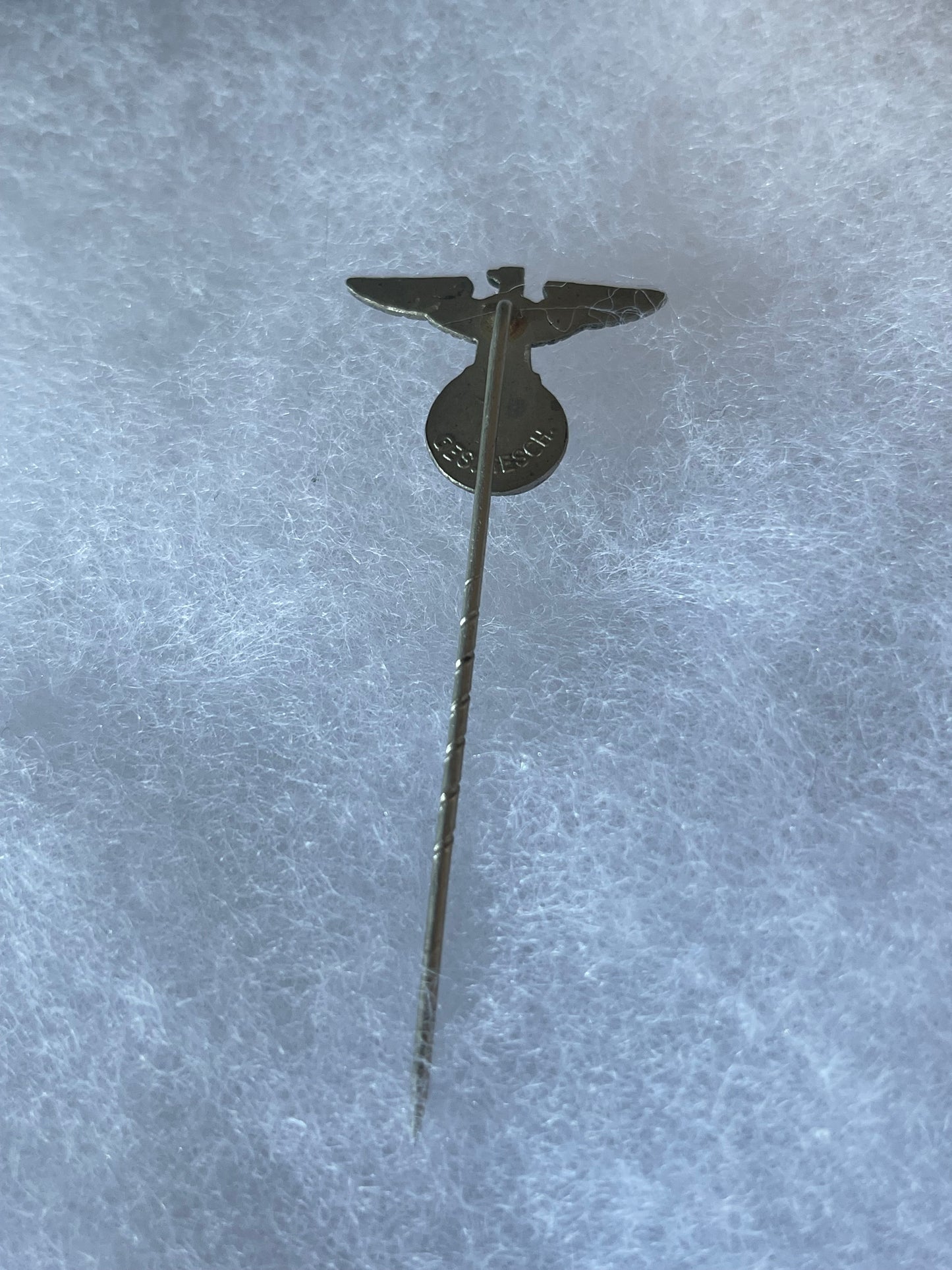 Original Early NSDAP Eagle Stick Pin – Ges. Gesch. Marked Political Lapel Pin