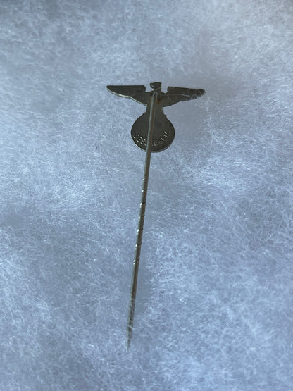 Original Early NSDAP Eagle Stick Pin – Ges. Gesch. Marked Political Lapel Pin