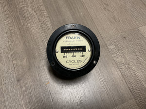 Vintage FRAHM Frequency Meter 380-420 Cycles-James Biddle Co. Philadelphia