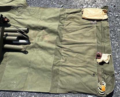 U.S. Military AN/TPX-1 Radar Antenna System Mast Kit w/ Canvas Roll