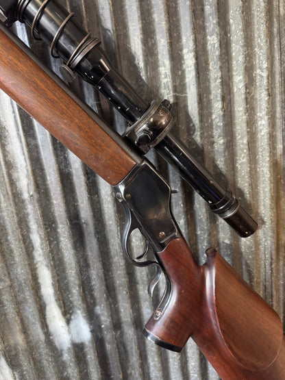 Custom Winchester 1885 High Wall Target Rifle – .225 Winchester – Heavy Barrel – B&L Balvar 24 Scope