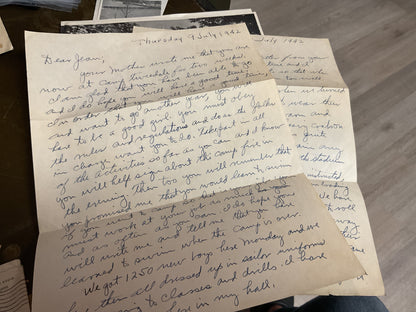 WWII Letters Home from Same author (Daddy) to daughter (Jean)