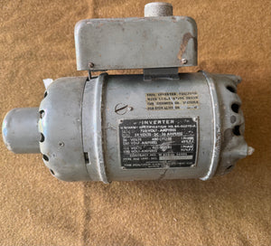 Holtzer-Cabot U.S. Army Aircraft Inverter Type MG-149F 24V DC to 115/26V AC WWII Aircraft Power Inverter