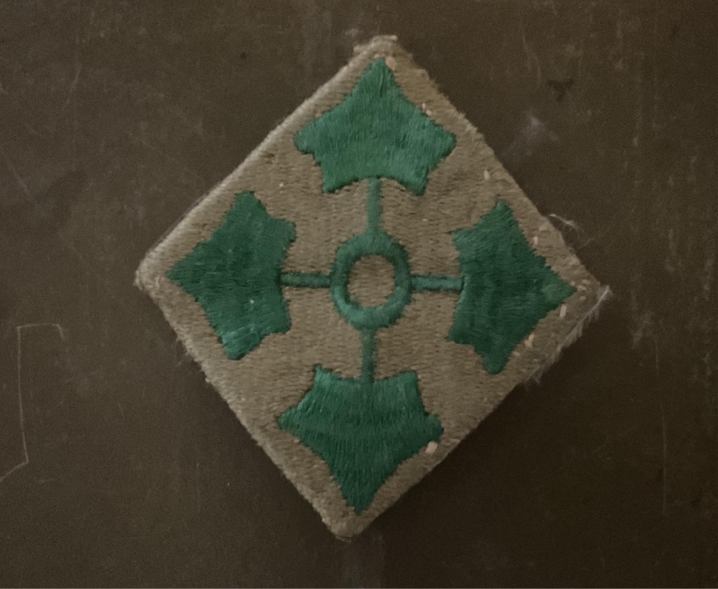 WWI U.S. Army 4th Infantry Division Shoulder Sleeve Insignia