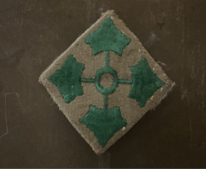 WWI U.S. Army 4th Infantry Division Shoulder Sleeve Insignia