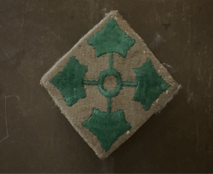 WWI U.S. Army 4th Infantry Division Shoulder Sleeve Insignia