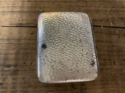 WWI Imperial Germany “GOTT MIT UNS” Hammered Metal Cigarette Case