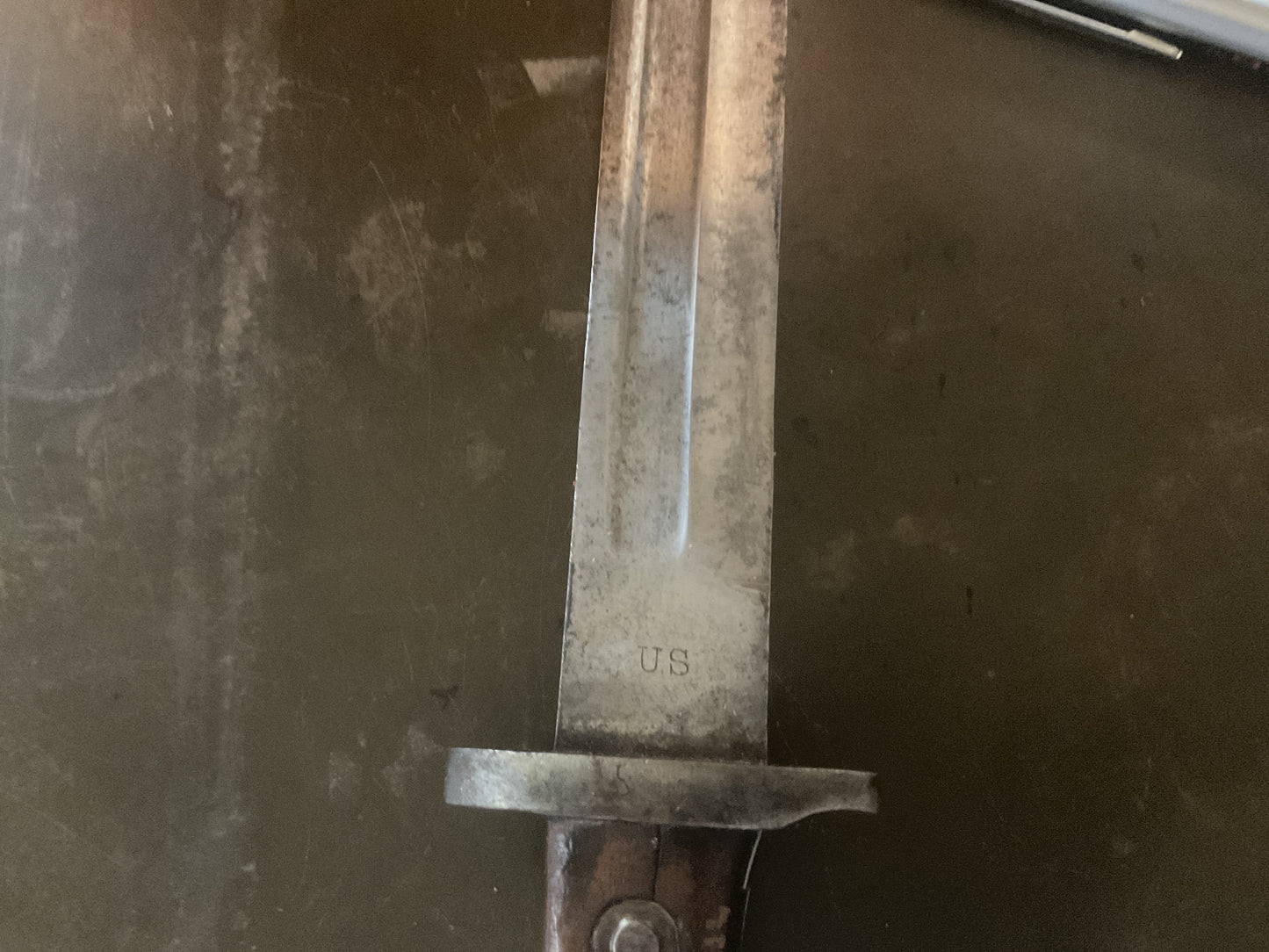 U.S. Model 1892 Krag Bayonet with Leather Scabbard