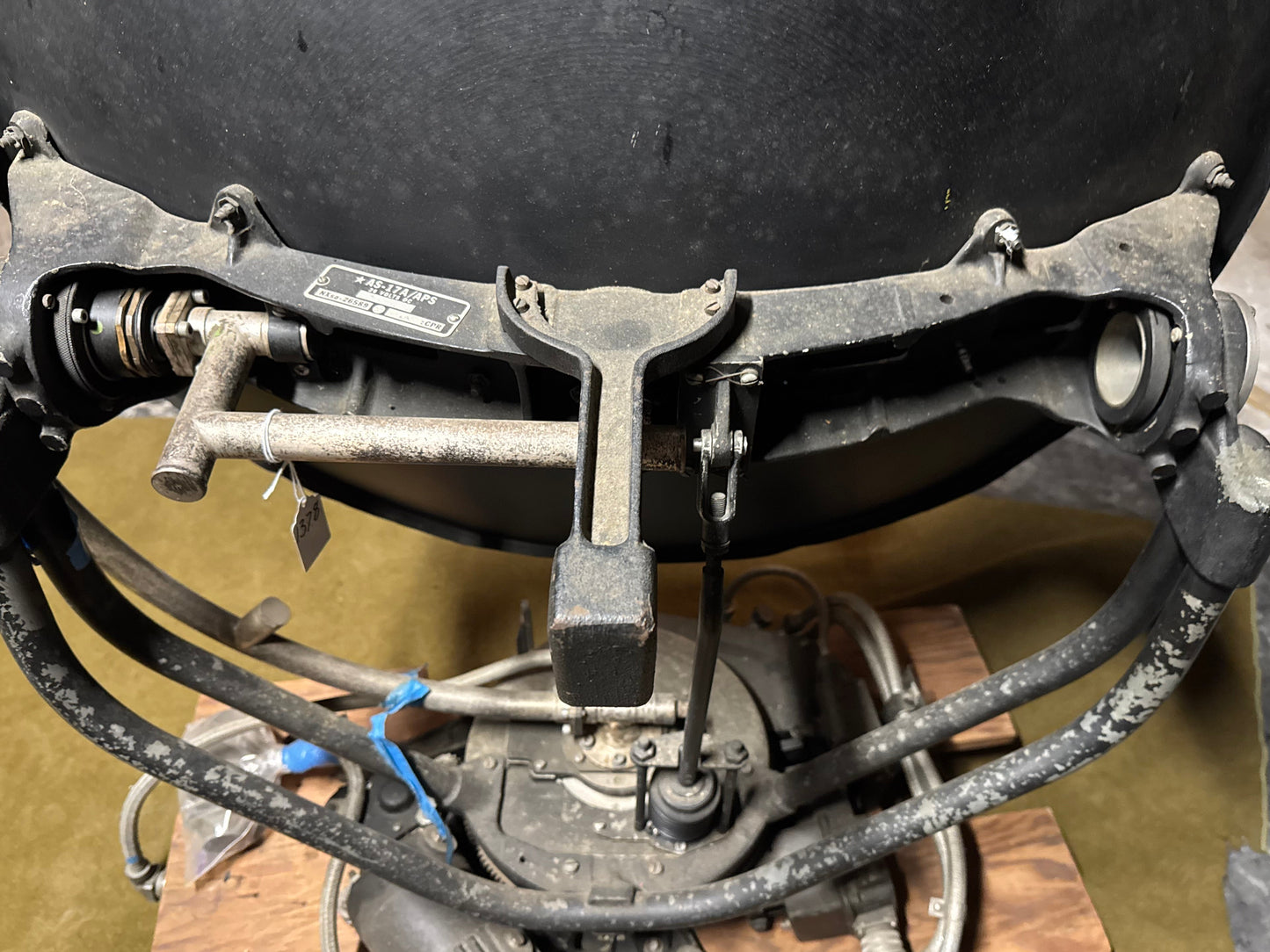 WWII U.S. Navy AS-17A/APS Radar Antenna Scanner Assembly