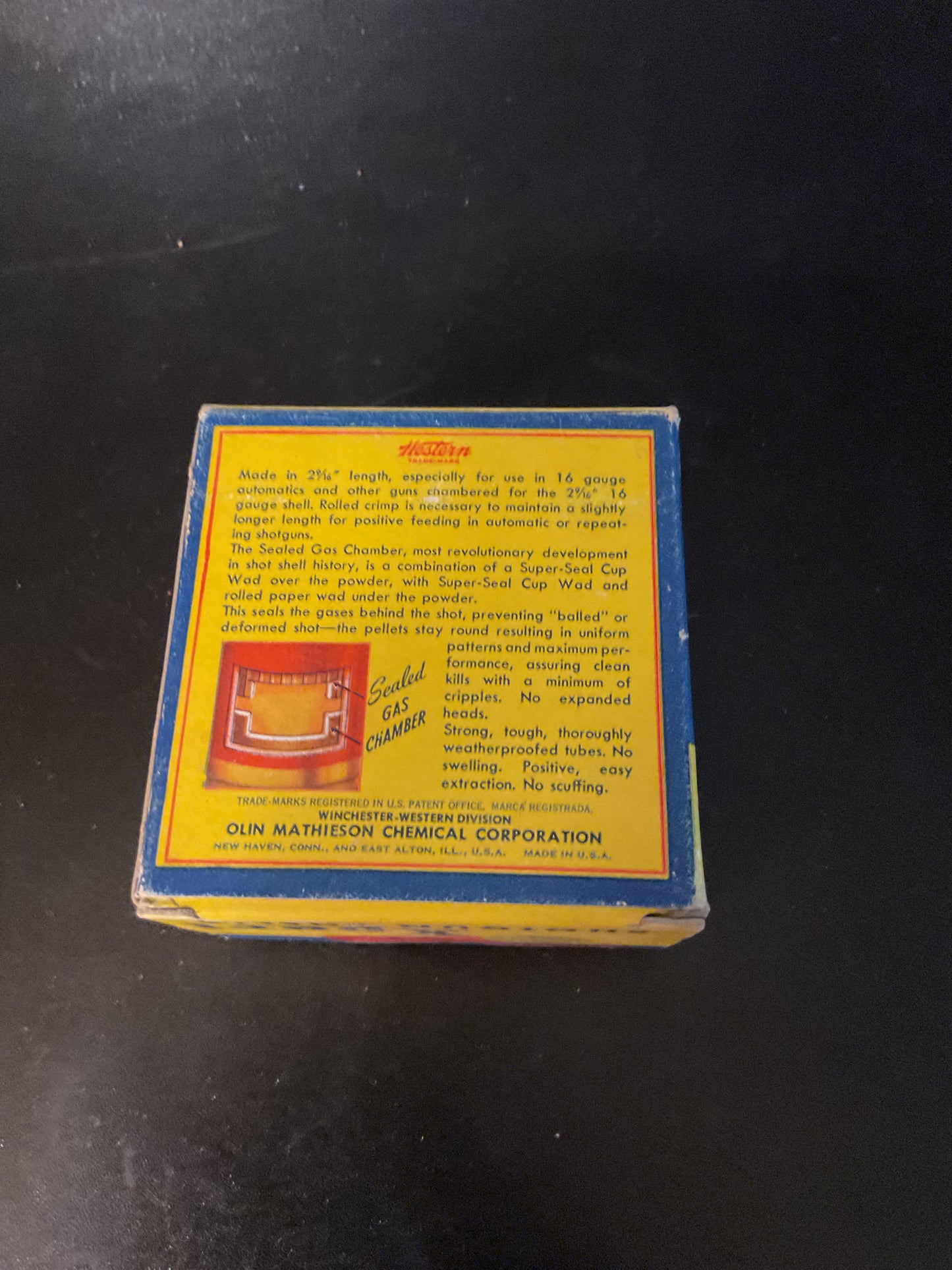 Vintage Western Xpert 16 Gauge Shotgun Shells — Full Box of 25