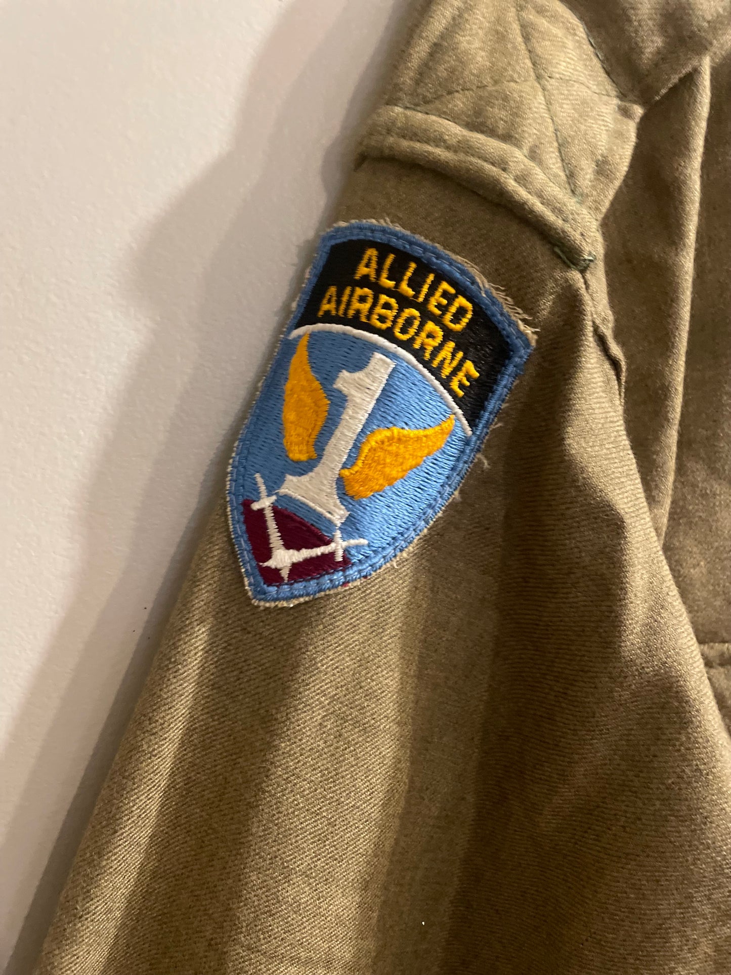 WWII Impressions US Officer’s 101 Airborne Wool Shirt with insignia