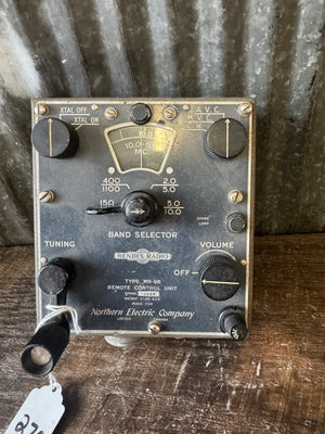 WWII Bendix MR-9B Remote Control Unit – Aircraft Radio Control Panel