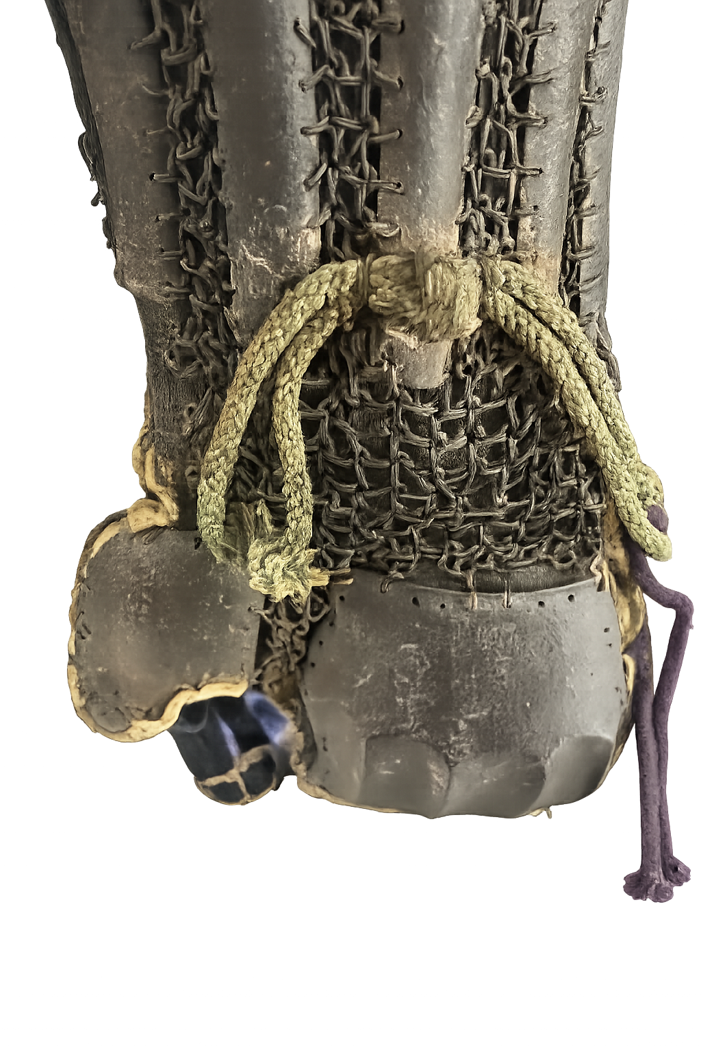 Original Japanese Samurai Armor with Maru ni Daki Omodaka Clan Crest