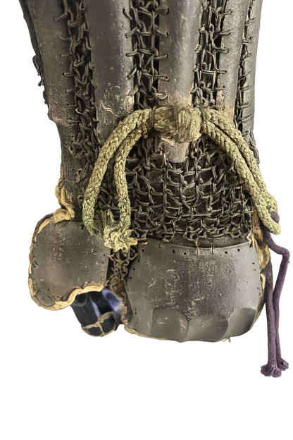 Original Japanese Samurai Armor with Maru ni Daki Omodaka Clan Crest