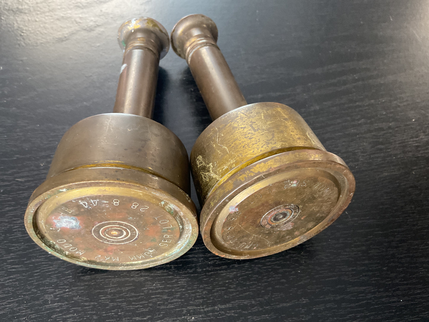 Trench Art 40mm Candle Holders