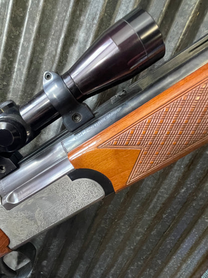 Italian Combination Gun – 12 Gauge Over .222 Remington – Arms Sport Import – Burris Scope