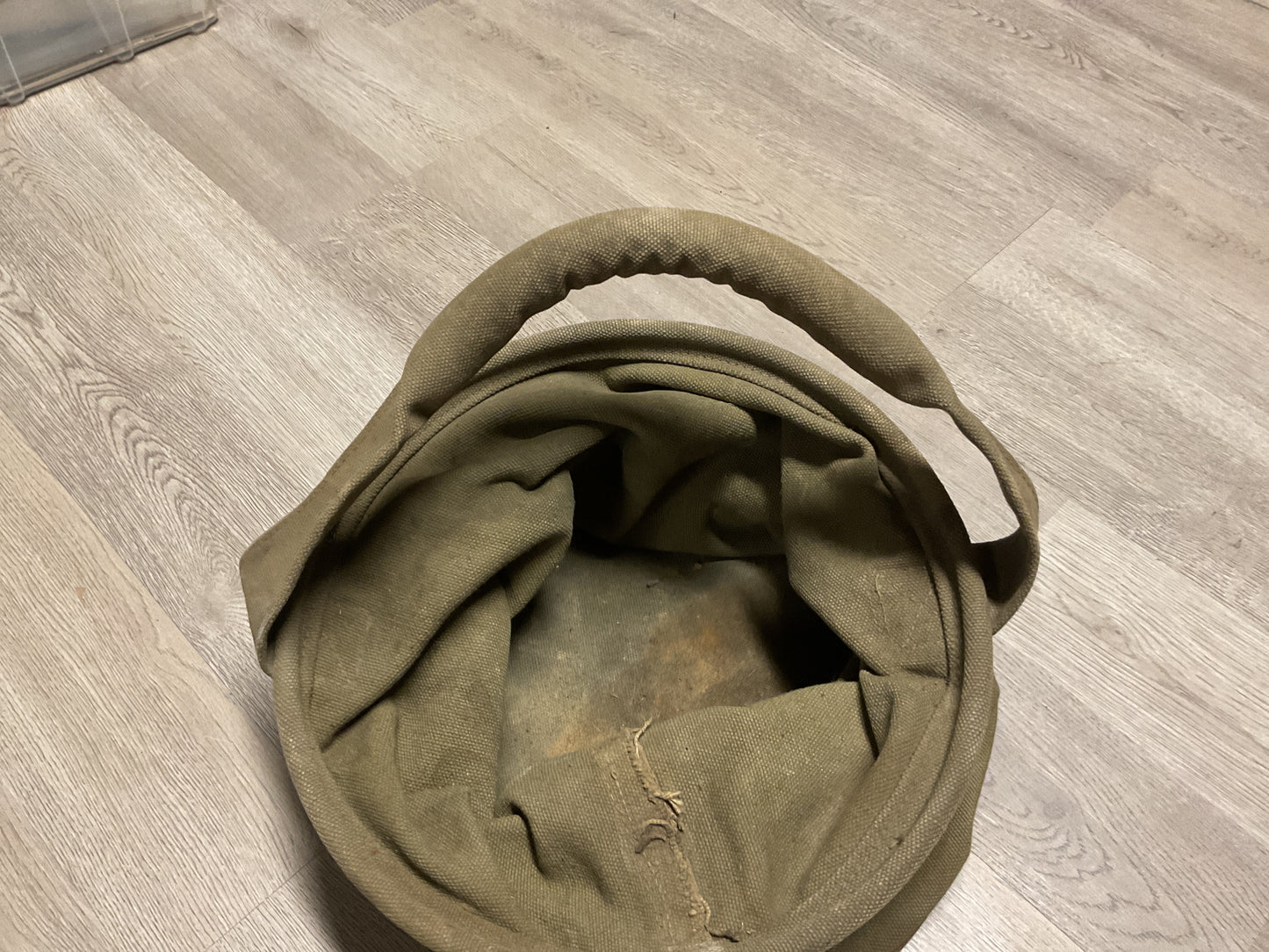 Original WWII U.S. Army Canvas Water Bucket