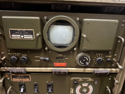 Original WWII-era U.S. Army Signal Corps radar control and indicator cabinet