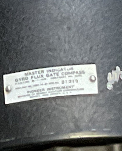 WWII U.S. Aircraft Gyro Flux Gate Compass – Master Indicator w/ Housing (Pioneer Instrument)