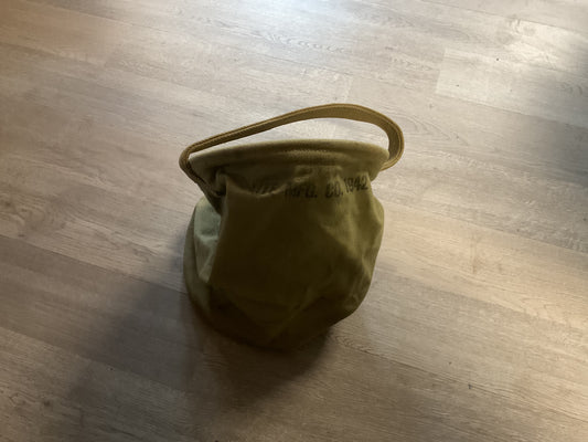 WWII Canvas Water Bucket