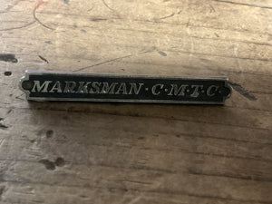 1920’s-1930’s Citizens’ Military Training Camps (CMTC) Marksmen Qualification Pin