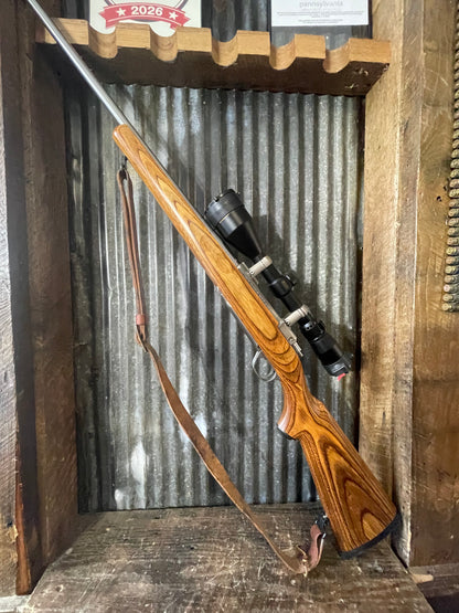 Ruger M77 Mark II Stainless Laminate .243 Winchester – Nikon 3-9x Scope
