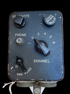 WWII Aircraft Radio Control Box C-35/ARR-2A – Channel Selector / NAV Voice Unit