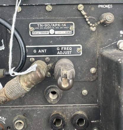 WWII U.S. Navy AN/APX IFF Radar Transponder Assembly — RT-55/APX, RT-57/APX-2A, TN-90/APX-1A