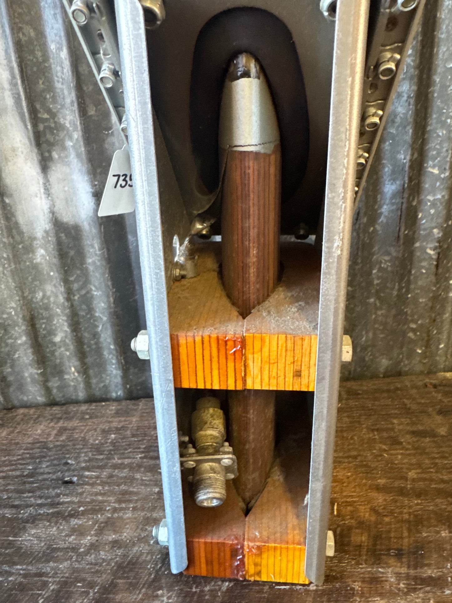 WWII U.S. Aircraft Radio Antenna Mast Assembly – Complete w/ Base & Internal Tuning Unit