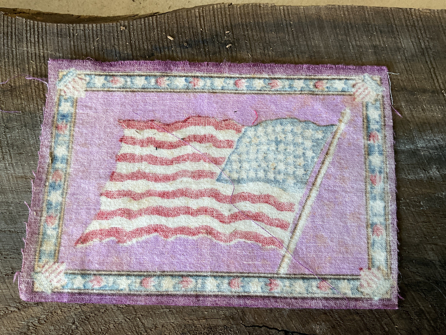 WWI Tobacco Felt Flag (approx 6x8)