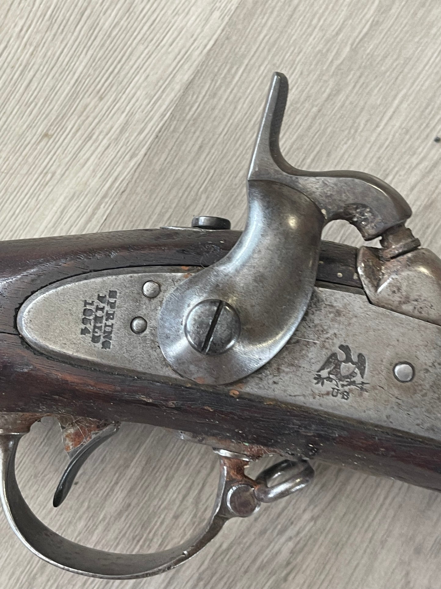 U.S. Springfield Model 1842 Musket – .69 Caliber – 1854 Dated Lock Plate