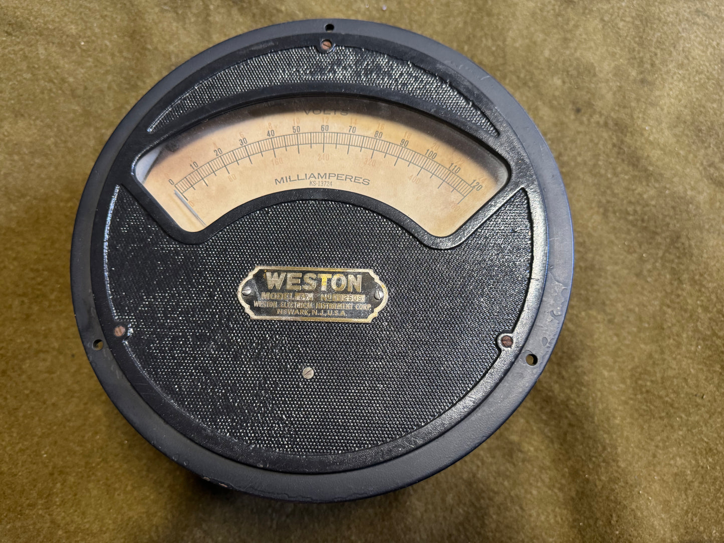 Vintage Weston Panel Meter – Model 301 (Milliamperes Gauge)