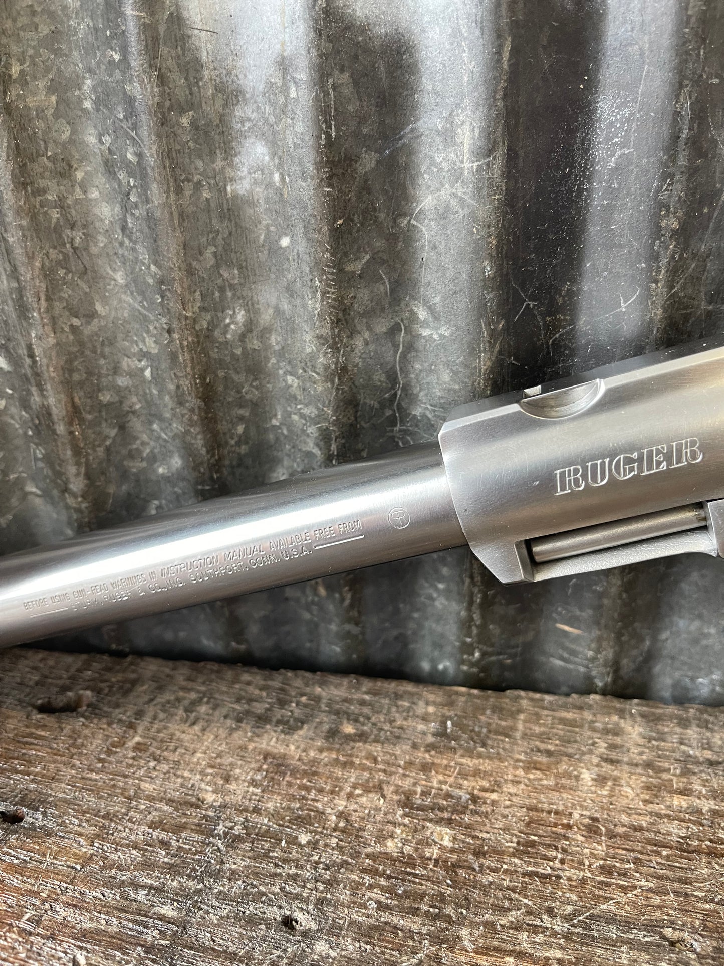 Ruger Super Redhawk Stainless Revolver – .44 Magnum – 9½” Barrel – Burris Safari 4x Scope – Boxed