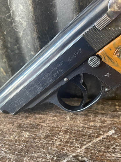 1940 Walther PPK 7.65mm (.32 ACP) – Police Issue Eagle/C – Matching Electric-Penciled Slide – Bakelite Grip
