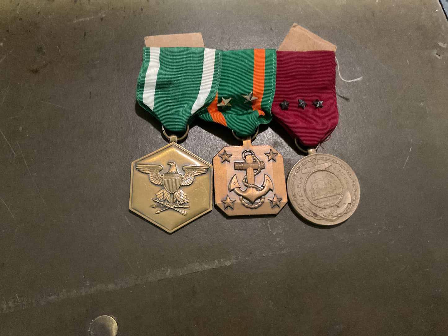 U.S. Navy Medal Trio