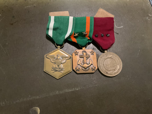 U.S. Navy Medal Trio