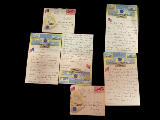 Air Mail From November 1942 (2) Letters same soldier