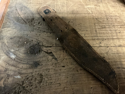 Vintage Sheriff Knife-Solingen Germany-Fixed Blade Hunting Knife w/ Original Sheath