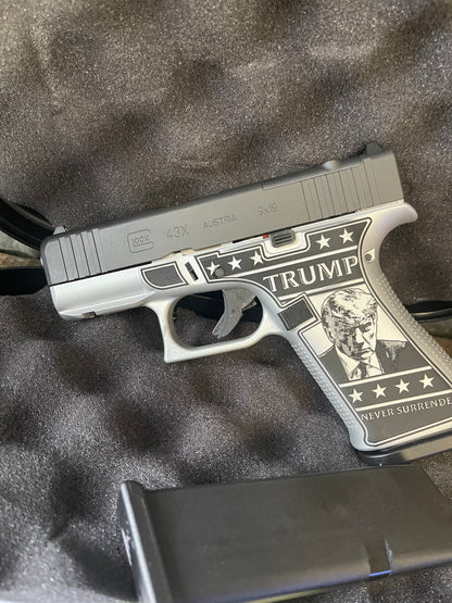 Glock 43X MOS “Trump – Never Surrender” Edition – 9mm – 2024 Commemorative – LNIB