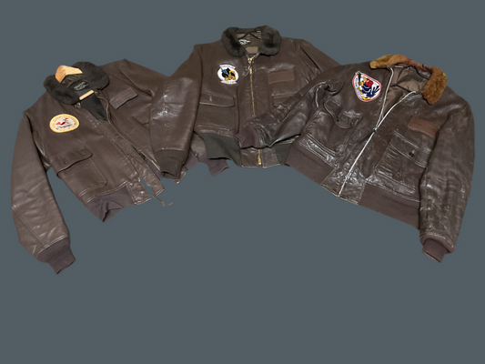 U.S. Service Members Career Collection of Flight Jackets-Named & Patched (3)