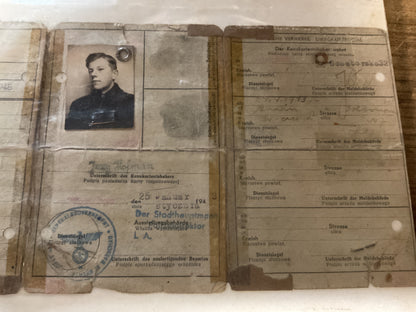 Original 1948 Allied Occupation German ID-Issued to a Polish Citizen w/ Photograph