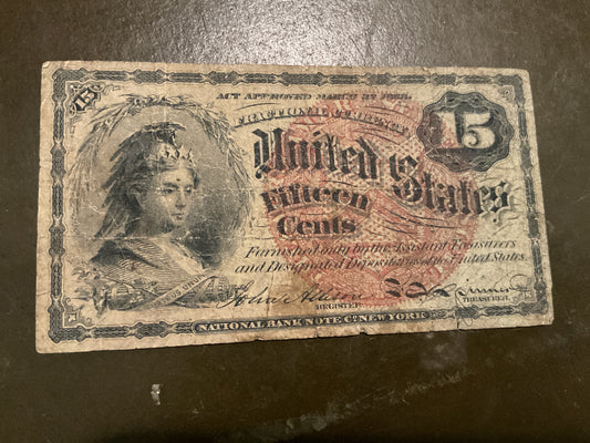 Civil War Fractional Currency Note 1863
