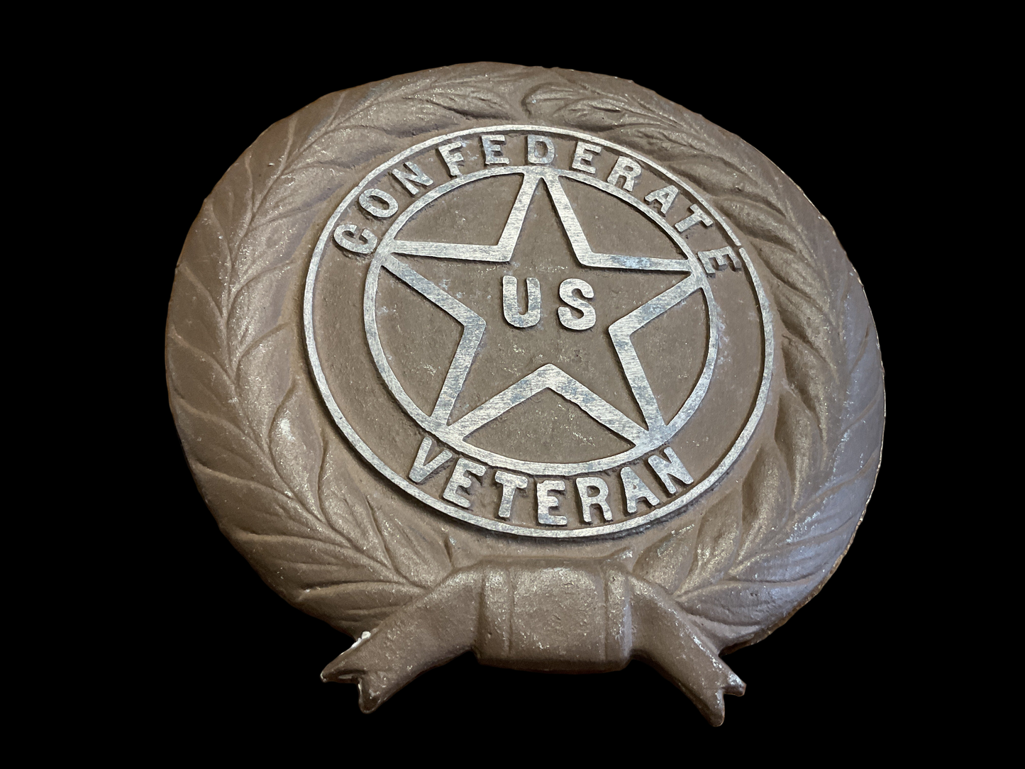 Cast Aluminum Confederate Veteran Grave Marker