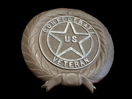 Cast Aluminum Confederate Veteran Grave Marker