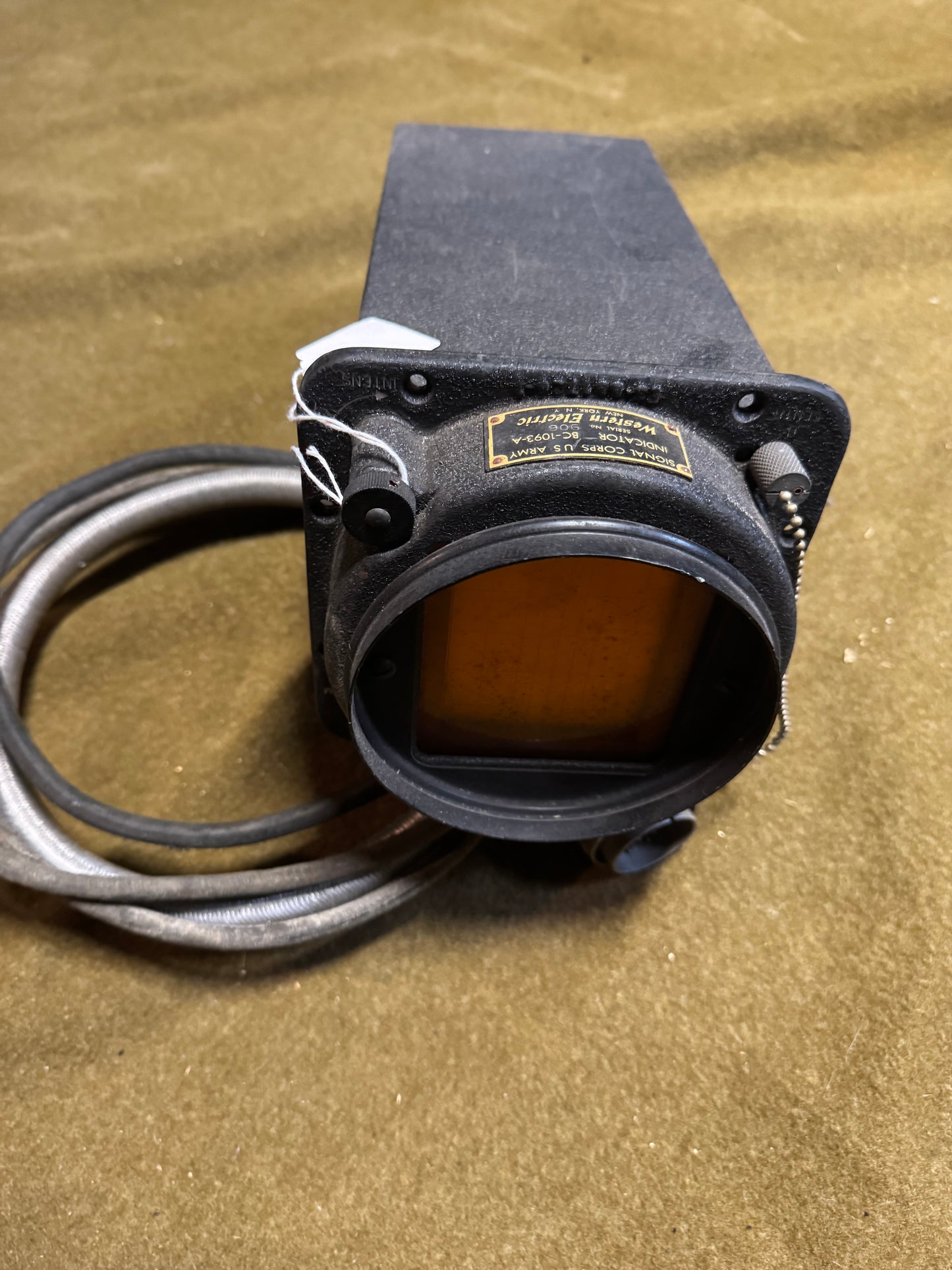Original WWII-era U.S. Army Signal Corps Indicator BC-1093-A