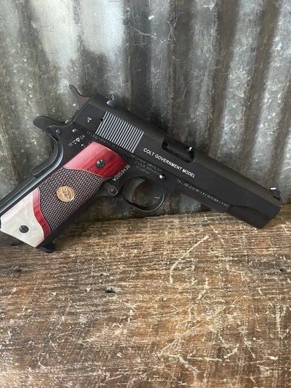 Colt/Walther Government Model 1911-22 – .22 LR – Like New in Box – Upgraded Grips