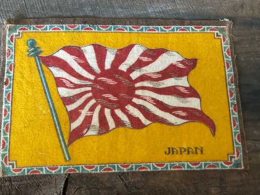 WWI Tobacco Felt Flag (approx 9x6)