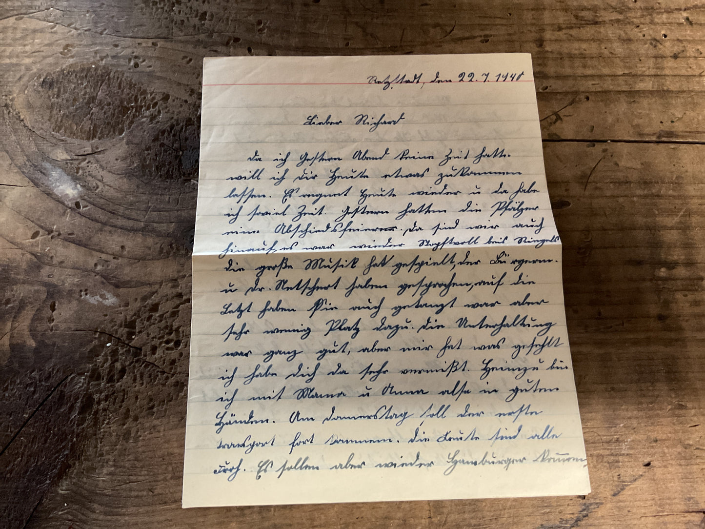 WWII German Soldier Feldpost Letter-July 22, 1940-France Campaign/Homecoming Content-Original Envelope